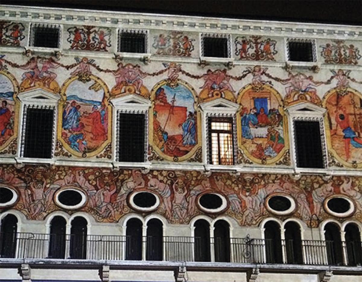 affreschi palazzo del Monte della Pietà Vicenza
