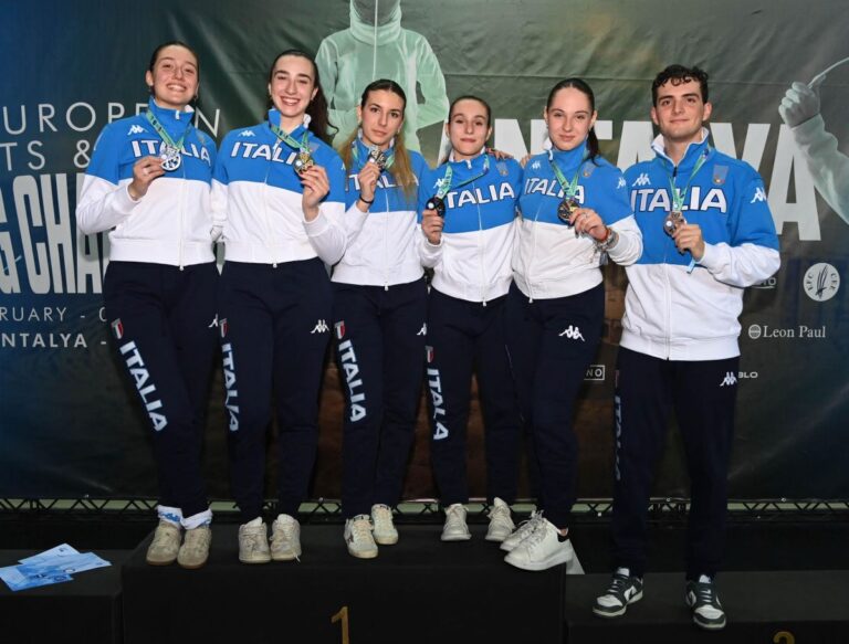 Tripletta azzurra nel fioretto femminile agli Europei U20
