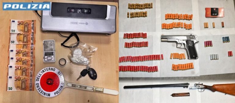 Droga e armi in un box, due arresti nel milanese