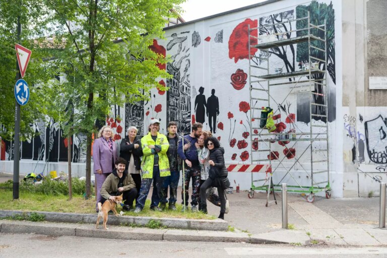 A Milano inaugurato il murale ‘I ragazzi di via Botticelli’