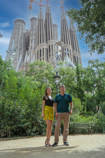 Virginia e Aristide alla Sagrada Familia Barcellona (1)