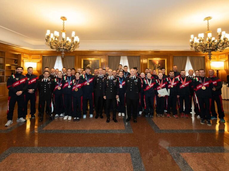 Al Centro Sportivo Carabinieri incontro con gli atleti medagliati