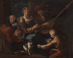 Giacomo-Francesco-Cipper-Scena-familiare in mostra al Castello del Buonconsiglio
