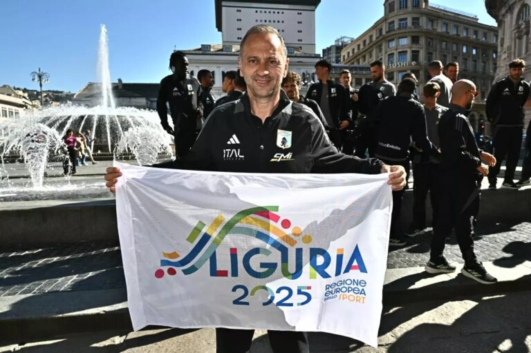 La Regione Liguria premia la Virtus Entella per la promozione in Serie B