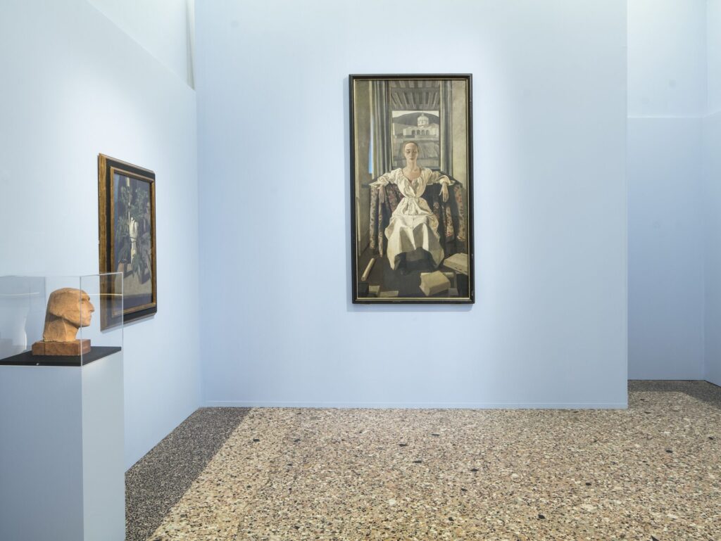 Un dipinto esposto alla mostra "Casorati"a Palazzo Reale, Milano 2025. Copyright Filippo Romano