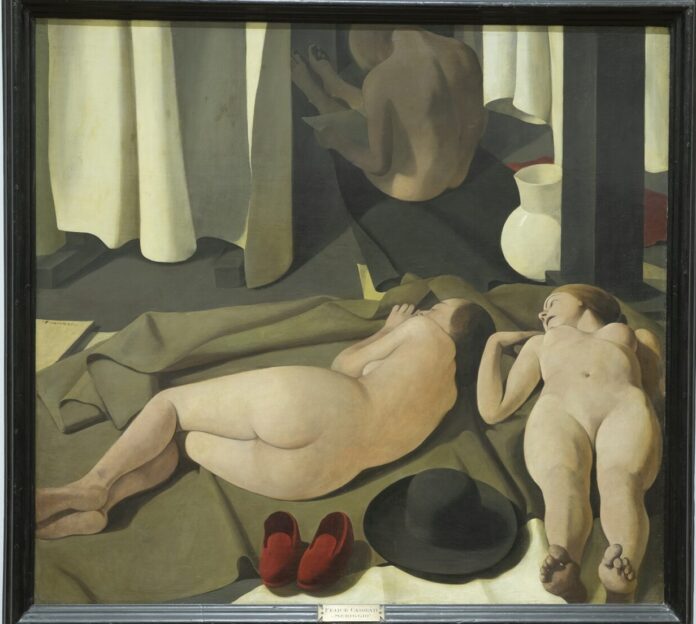 Un quadro esposto alla mostra 