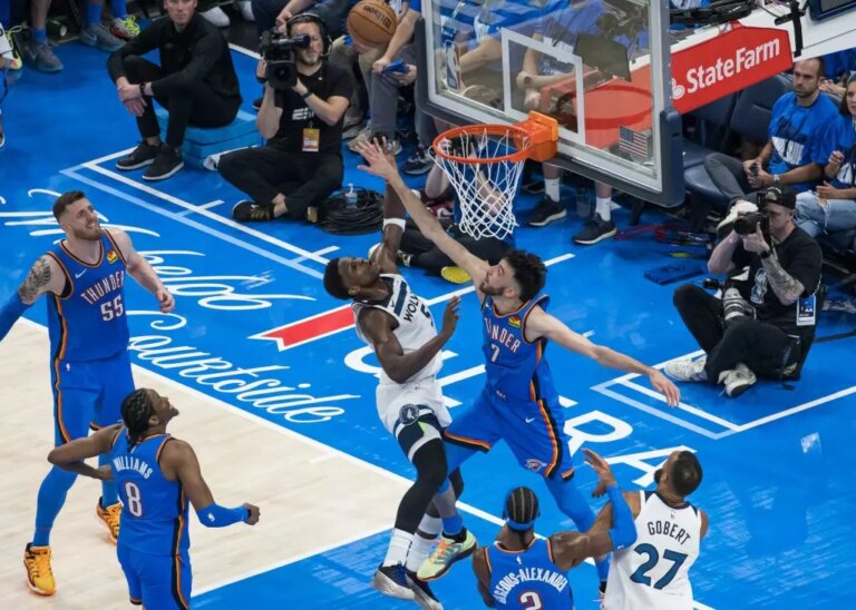 Oklahoma vince a Minneapolis e vola sul 3-1, è ad un passo dalle Nba Finals