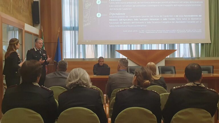 Una delegazione della Polizia serba in visita al Comando dei Forestali