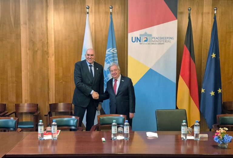 Il ministro della Difesa Crosetto incontra il Segretario Generale dell’Onu Guterres