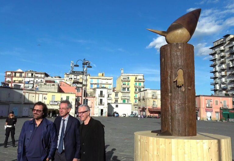 Inaugurato il “Pinocchio” di Jori in Piazza Mercato a Napoli