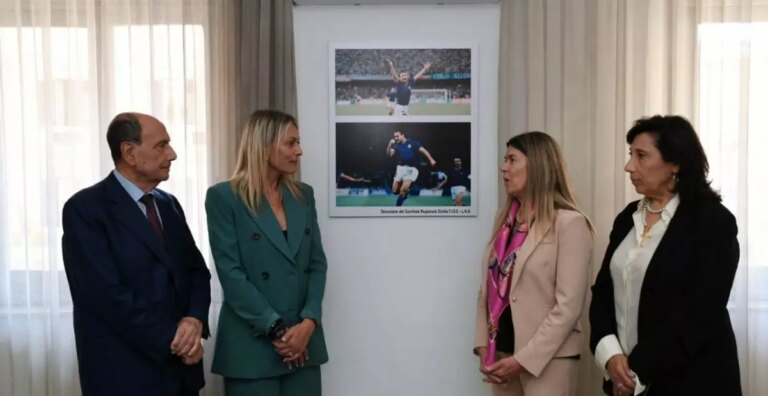 Intitolata a Totò Schillaci una sala riunioni dell’assessorato siciliano allo Sport