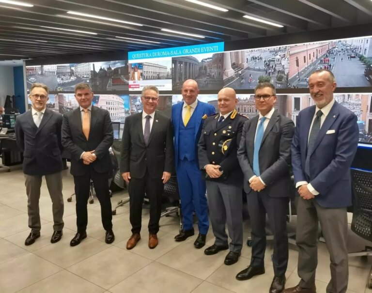 I vertici di Europol in visita alla Questura di Roma in occasione del Conclave