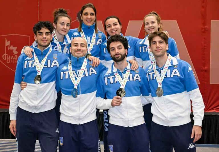 E’ oro per l’Italia del fioretto femminile a Vancouver, argento per il team maschile