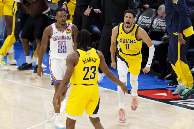 A Indiana gara uno delle Finals, Oklahoma battuti 111-110