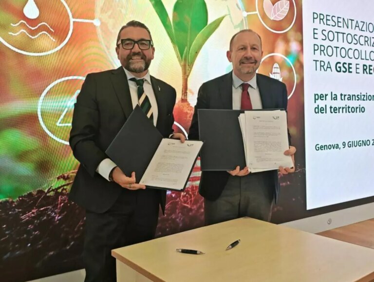 Siglata l’intesa tra la Regione Liguria e il Gse per promuovere lo sviluppo sostenibile