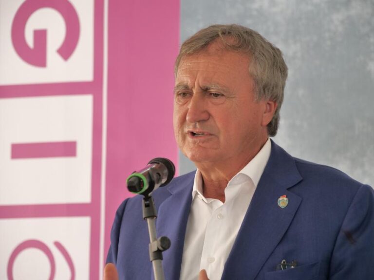 Il sindaco Brugnaro all’inaugurazione della sede ristrutturata della Cgia di Mestre