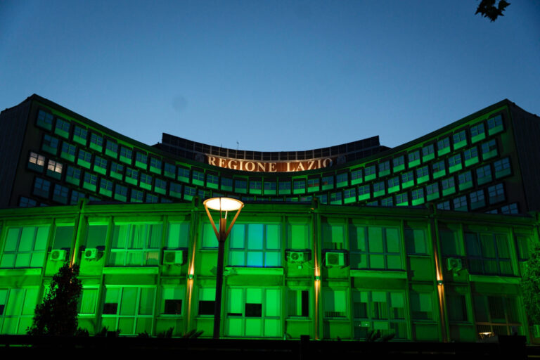 La Regione Lazio si illumina di verde per la giornata mondiale dell’ambiente