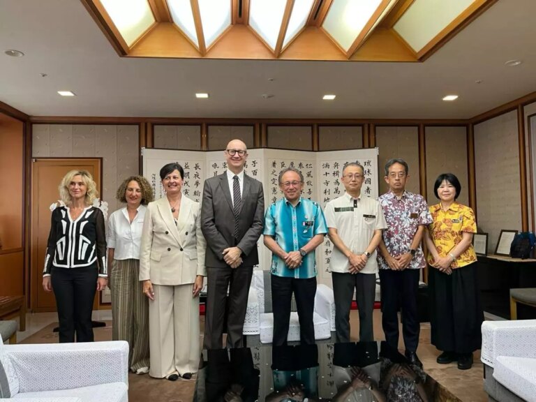 Sardegna all’Expo di Osaka, Cuccureddu ricevuto dal governatore della Prefettura di Okinawa