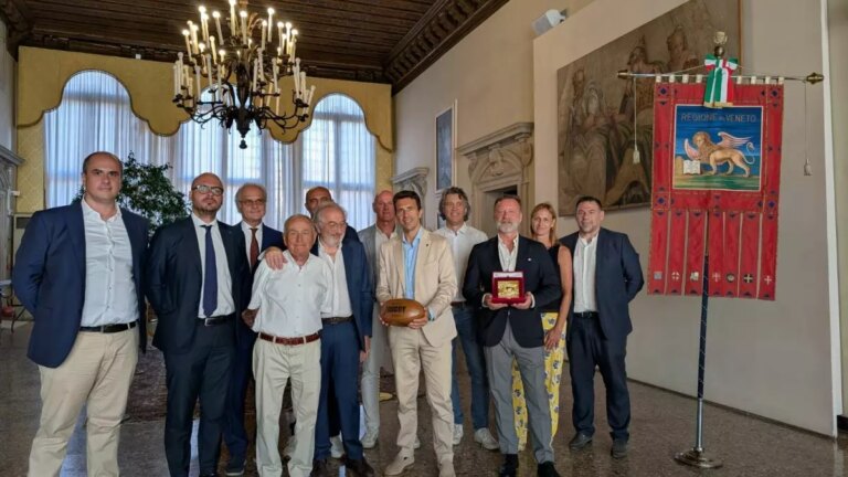 Rugby San Donà ricevuto a Palazzo Balbi dall’assessore Corazzari
