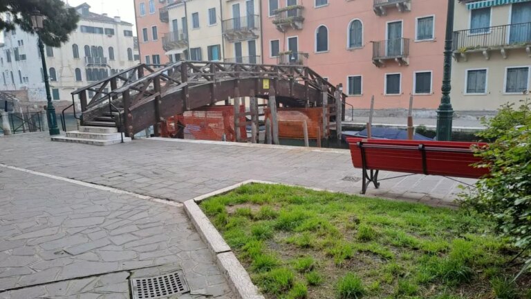 Venezia, al via i lavori di rifacimento del Ponte Case Nove a Cannaregio