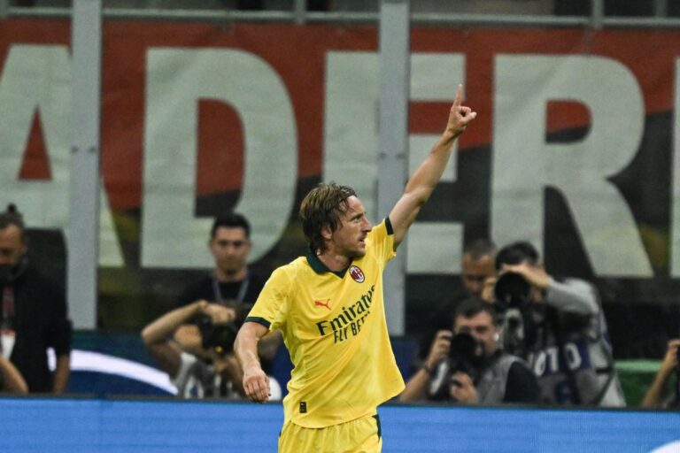 Milan-Bologna 1-0, Modric gol a 40 anni