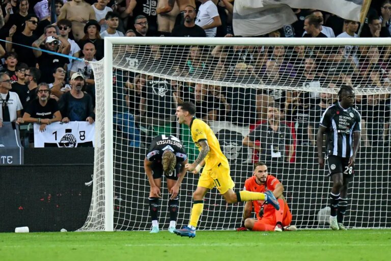 Pulisic trascina il Milan a Udine, i rossoneri vincono 3-0