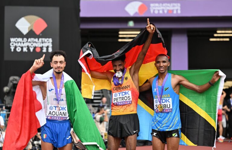 Iliass Aouani di bronzo nella maratona mondiale, arriva la quarta medaglia per l’Italia. Furlani in finale nel lungo, ok Simonelli