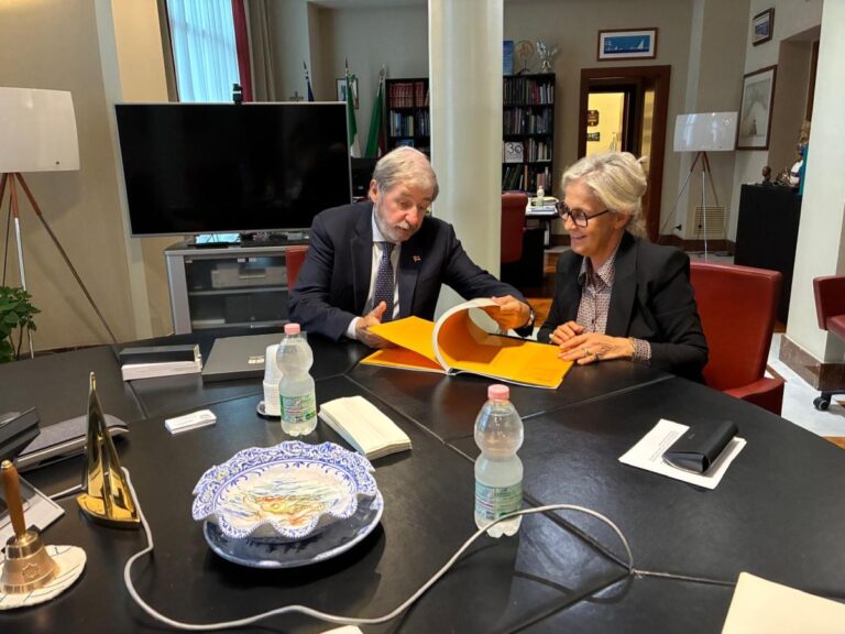 Liguria, il presidente Bucci incontra l’Ambasciatrice della Repubblica di Lettonia