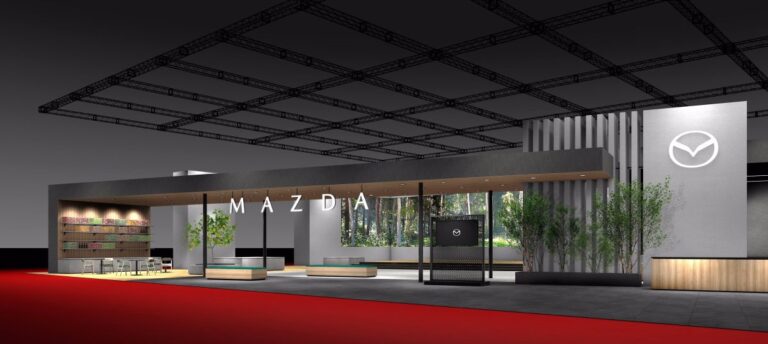 Mazda annuncia nuova versione proprio logo al Japan Mobility Show