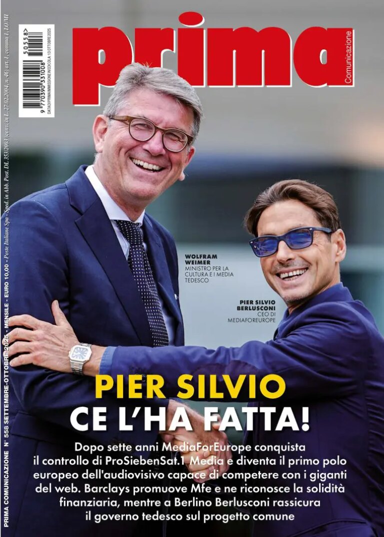 Da MediaForEurope alla satira politica Usa: in edicola il nuovo numero di “Prima Comunicazione”