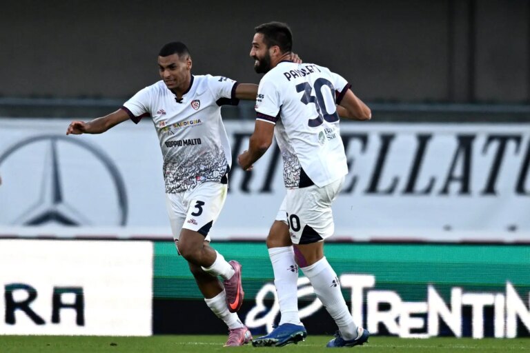 Il Cagliari rimonta il Verona: al Bentegodi finisce 2-2
