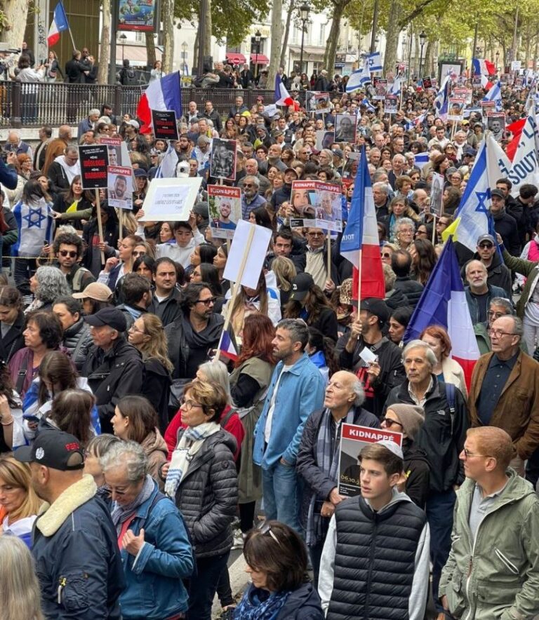 A Parigi una manifestazione per ricordare le vittime israeliane del 7 ottobre
