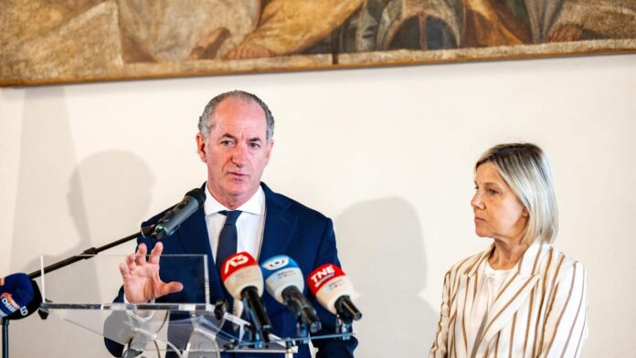Il presidente Luca Zaia e l'assessore Manuela Lanzarin