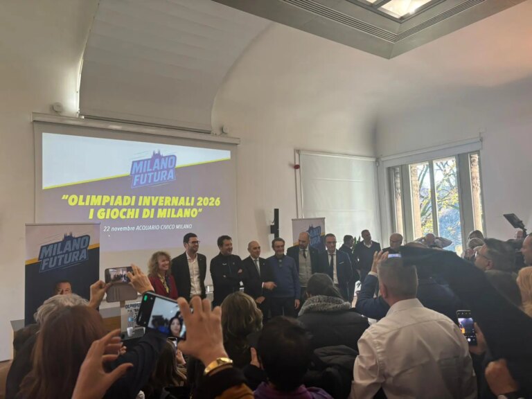 Progresso delle strutture olimpiche di Milano-Cortina 2026, convegno con Salvini e Fontana