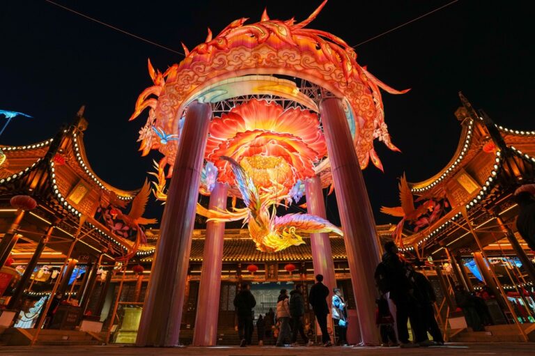 Cina: lanterne di Capodanno al Tempio di Confucio di Nanchino (3)