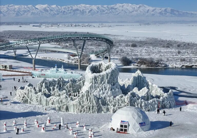 Cina: contea Zhaosu sviluppa diversi servizi per attirare turisti invernali (3)