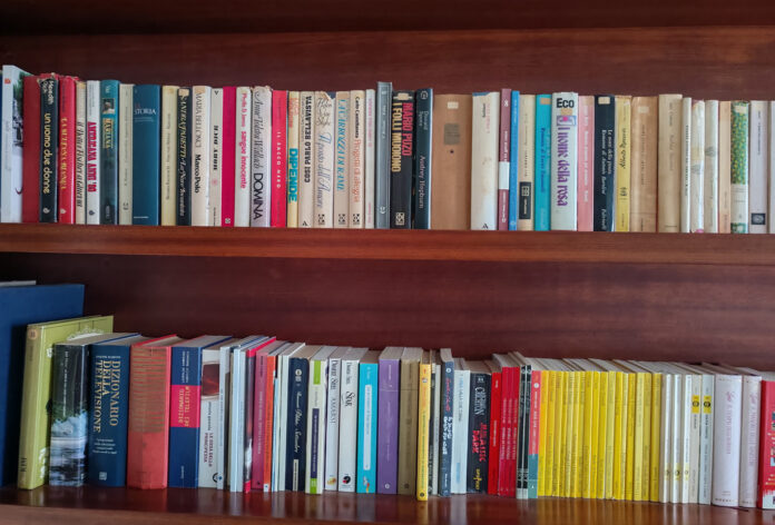 Libri sugli scaffali di una libreria, immagine di repertorio