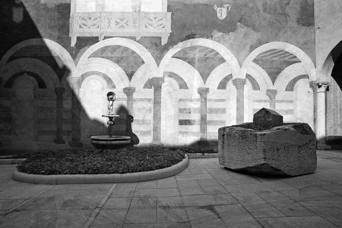 Palazzo Forti, cortile interno della galleria veronese