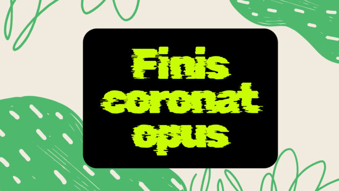 Finis coronat opus, grafica dell’editoriale sul confine tra pubblico e privato