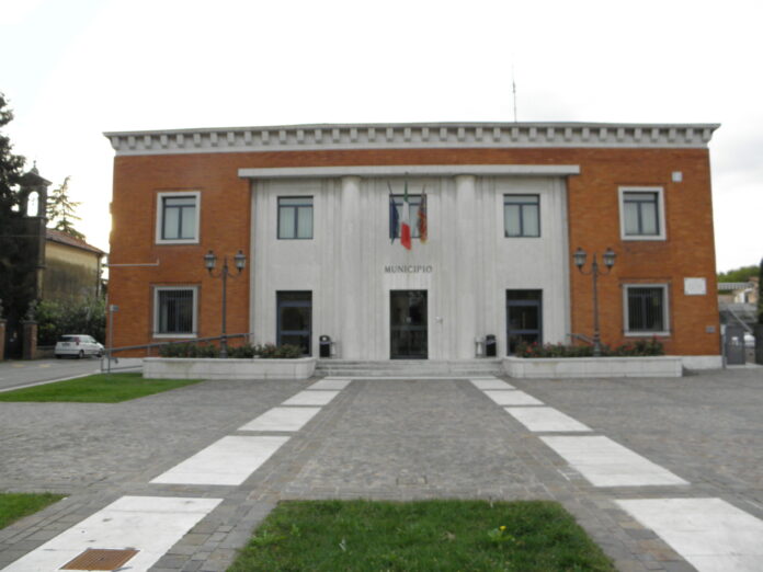 La facciata del municipio di Oppeano, in provincia di Verona